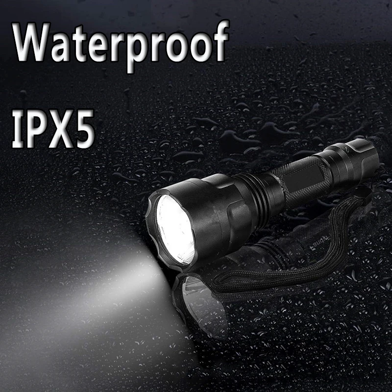 Ceholyd Z20 LED Flashlight Torch C8 5 Mode XML L2 T6 Q5 High Power Lamp Light Super Bright Portable Light for Camping fishing