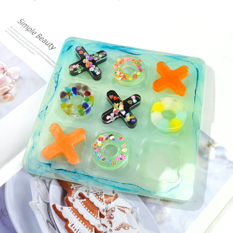 Fun Silicone Epoxy Resin Casting Molds Game Mold for Table Decor Trouble Game for Kids Adults