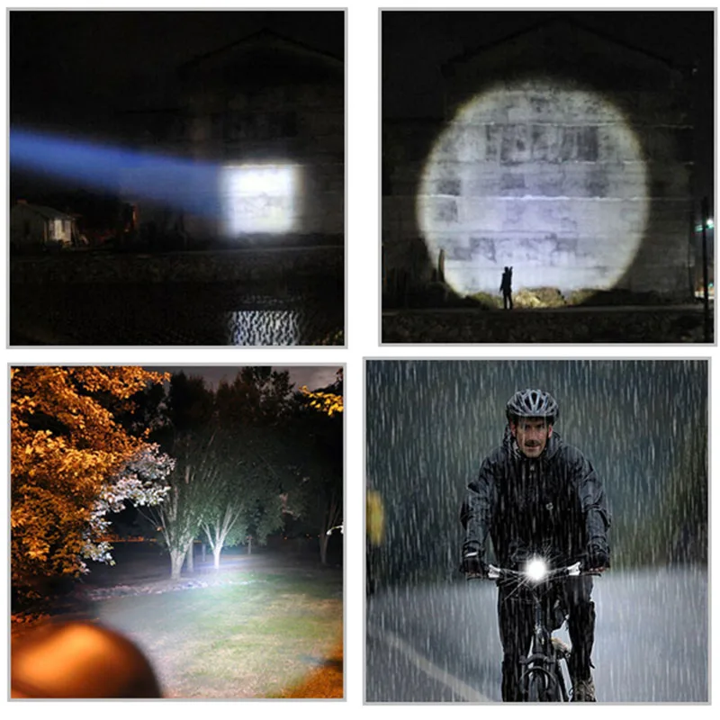 TopCom On Sale T6 LED Portable Zoom EDC Flashlight 5-Mode Tactical Hunting Flashlight Bike Light Long Distance Camping Lantern