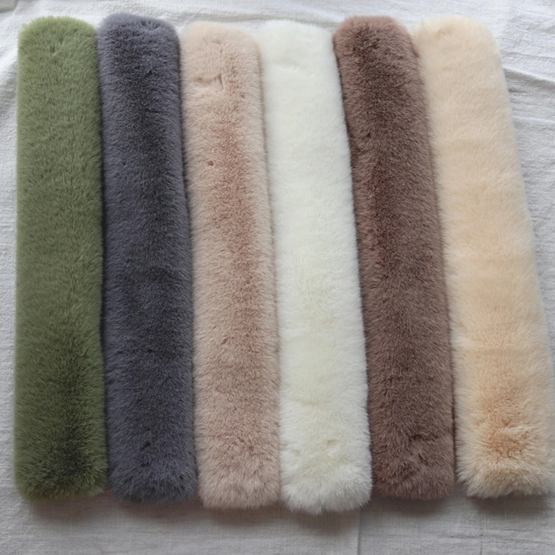 Fleece Neck Warmer Faux Mink Fur Collar Scarf Coat Collar Fur Soft Plush Girl Scarf Winter Imitation Mink Fur Casual M6CD