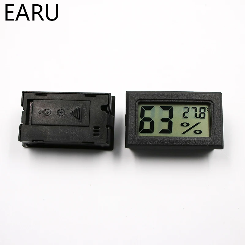 Mini digital termômetro higrômetro termostato temperatura interior conveniente sensor de temperatura medidor de umidade instrumentos