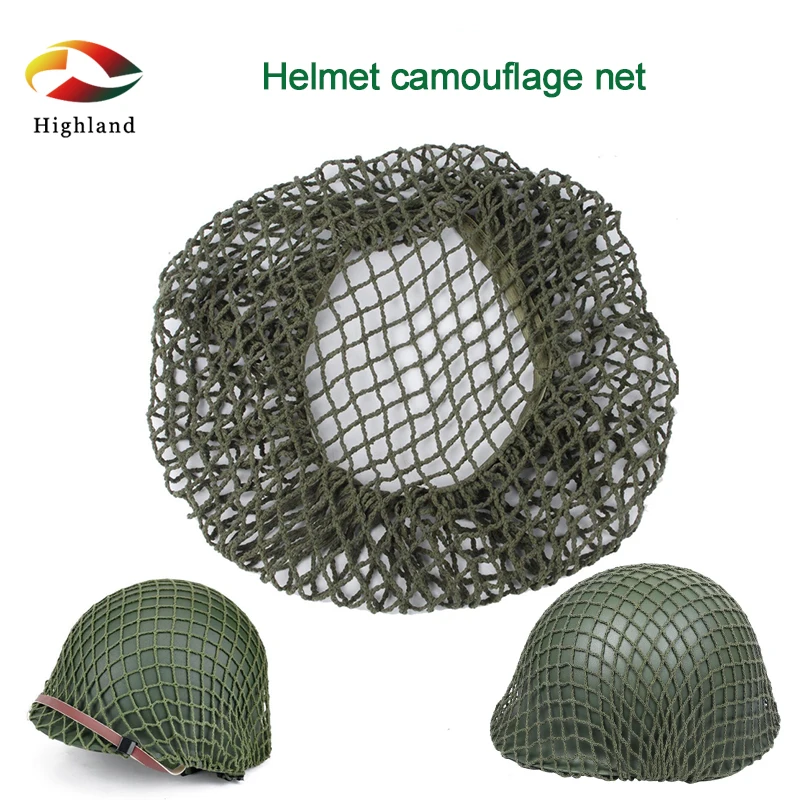 NEW Helmet Net Cover Camouflage Helmet Net for M1 M35 M88 MK1 MK2 GK80 Green  Camouflage Netting Cotton And Linen Rope Netting