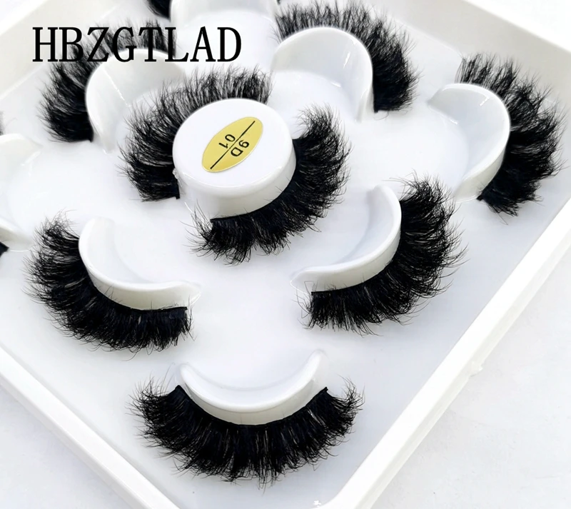 Pestañas postizas 3D naturales, pestañas postizas de volumen dramático, maquillaje de visón, extensión de pestañas, Kit de herramientas de maquillaje, nuevo, 5 pares, 10-25mm