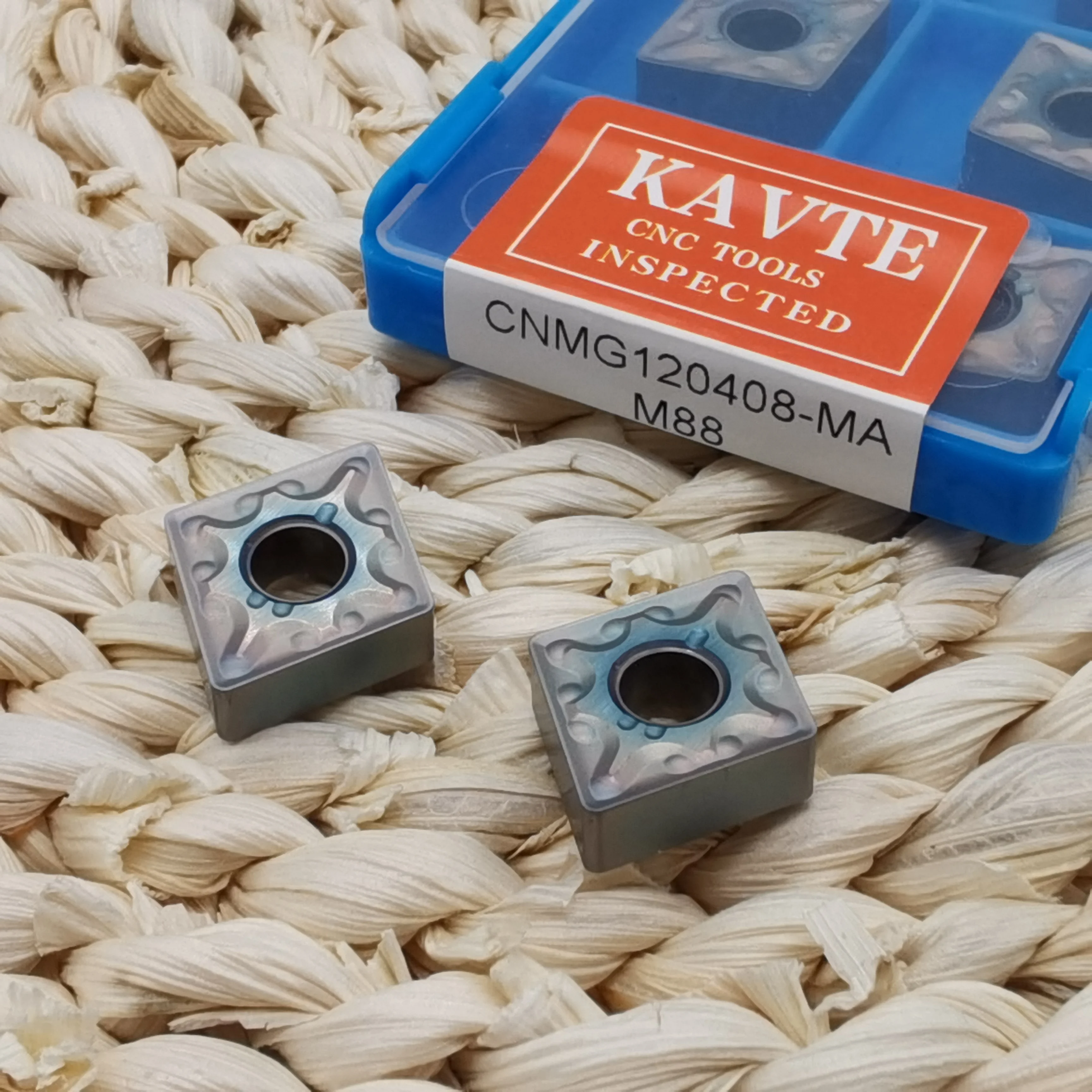 KAVTE CNMG 120404 -MA CNMG 120408   Ma ms jms ferramentas de torneamento de torno de círculo externo inserções revestimento colorido, especial para aço inoxidável