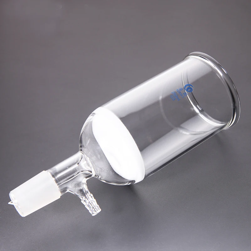 #14/19/24 Lab Glass filter funnel suction funnel with branch pipe G3 sand core Laboratory Equipment