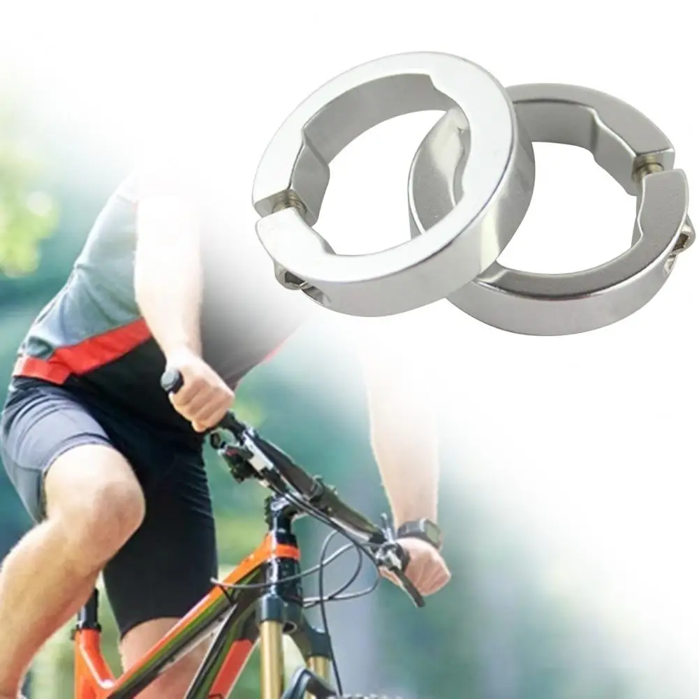 Descuento del 35%, oferta Anillos de sujeción para manillar de bicicleta, accesorios de decoración de aleación de aluminio de repuesto, apariencia de moda, 2 uds.