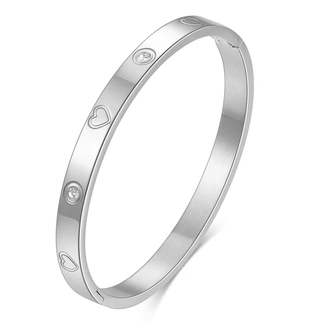 Nibastar Holle Ster Armbanden & Bangles Voor Vrouwen Mode Rvs Zoete Romantische Armband Rose Gouden Kleur Sieraden Cadeau