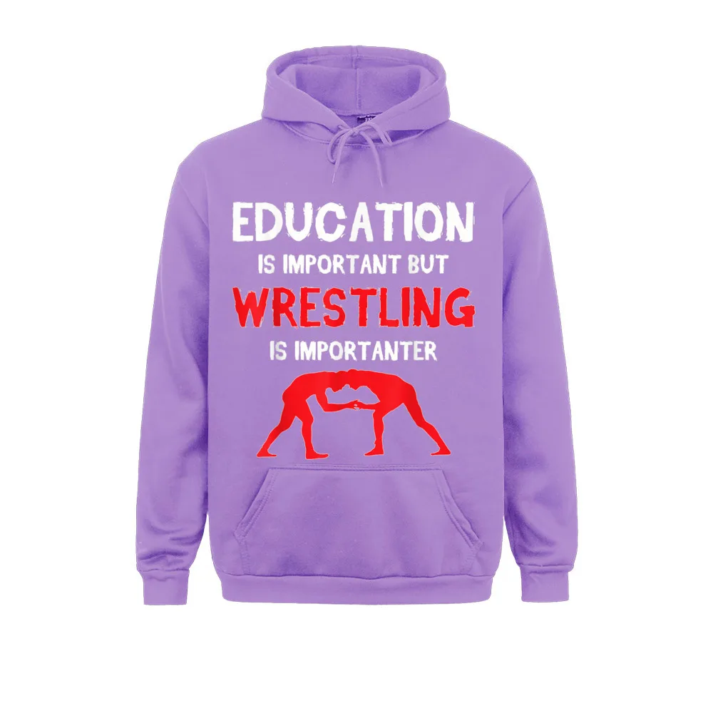 Prevalent Men Sweatshirts Education Is Important But Wrestling Is Importanter Normal Hoodies Sportswear Long Sleeve