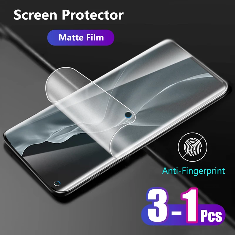 For Xiaomi Mi 11 Ultra Pro Lite Full Cover Matte Real Soft Hydrogel Film No Fingerprint Frosted Game Screen Protector Not Glass