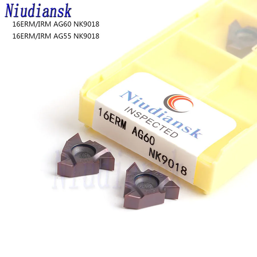 Inserção de Carboneto de para Torno Cnc 16erm Ag60 16erm Ag55 Nk9018 16irm Ag60 16irm Ag55 Nk9018 de Alta Qualidade Aço Inoxidável