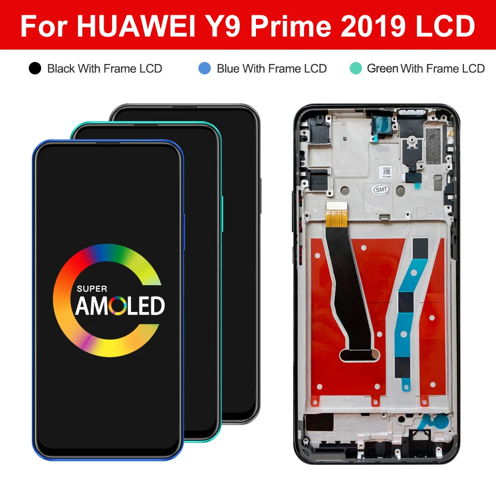 6.59\'\' For Huawei Y9 Prime 2019 / Huawei P Smart Z LCD Display For Honor 9X (Global) STK-LX1 Touch Screen Digitizer Assembly