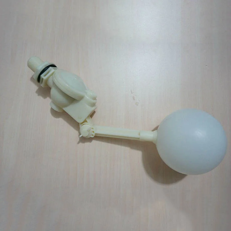 Plastic Float Valve Adjustable Float Valve Tank Float Switch Corrosion Resistant Float Valve Tank Water Tower Controller 1Pcs