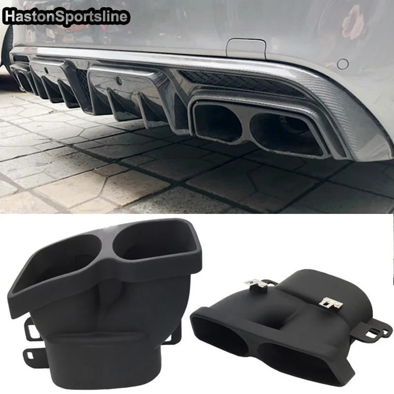 For B Style Exhaust Pipe Muffler for Mercedes-Benz C-Class W205 C63 AMG C180 C200 C250 C300