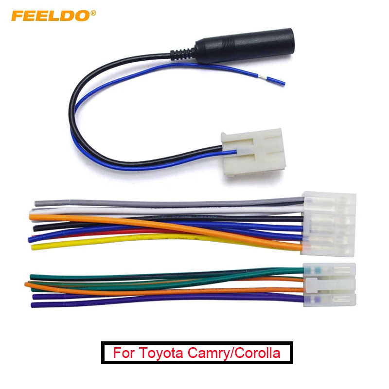 

FEELDO 10Set Car Audio Stereo Wiring Harness Plug With Antenna Adapter For Toyota/Scion Factory OEM Radio CD/DVD Stereo