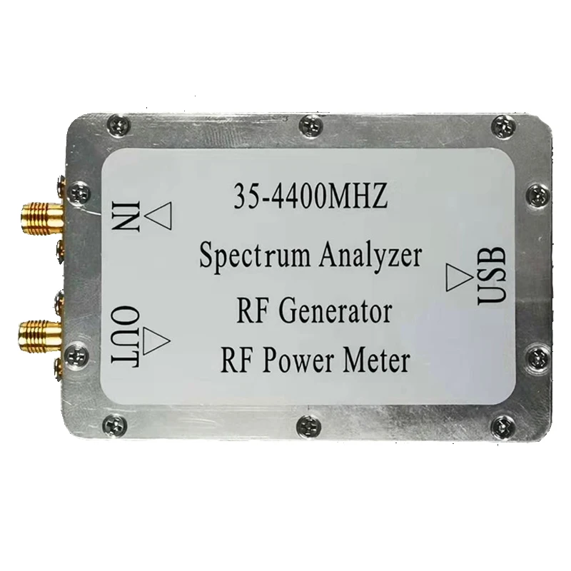 

35-4400MHz Simple Spectrum Sweep Signal Source Tracking Source RF generator RF Power Meter spectrum analyzer w software USB