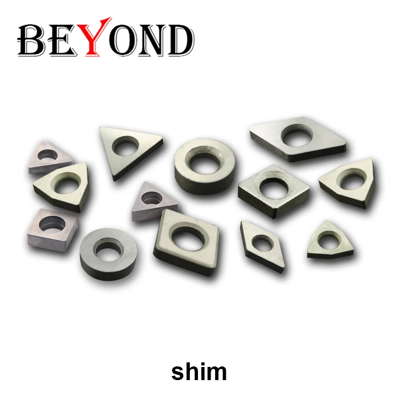 BEYOND 10pcs  Lathe Tool Accessories MC1204 MD1103 MD1504 MD1506 MS1204 MS1904 MT1603 MT2204 MV1603 MW0804 MC0903 Shim CNC