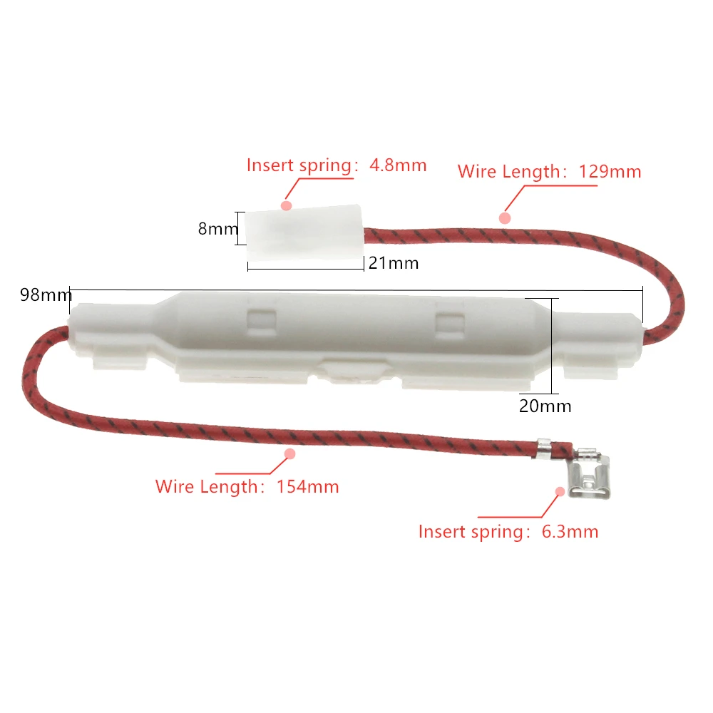 1Set 6*40mm 5KV 0.85A 0.9A 0.8A 0.75A 0.7A 0.65A 1A High Voltage Fuse for Microwave Ovens Universal Fuse Holder Microwave Ovens