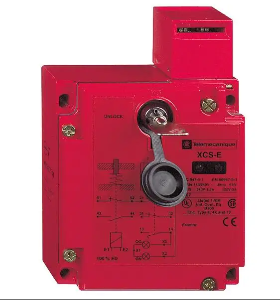 XCSE7332 Metal safety switch XCSE - 2NC+1NO-slow break-2entries tapped M20-110/120V