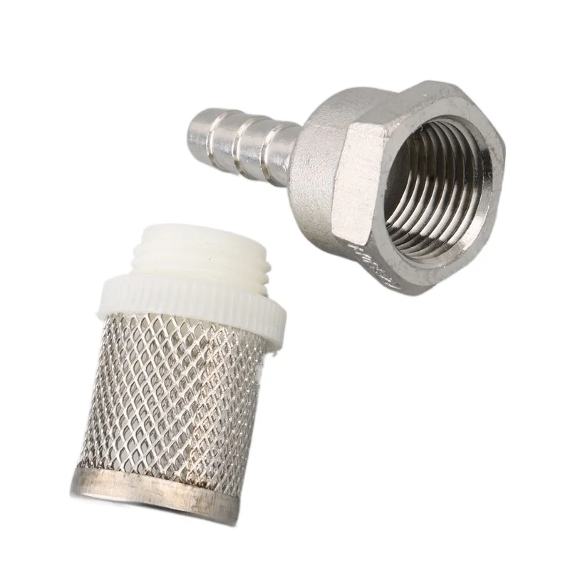 1pc 8/10/12/14/16/19mm Hose Filter Garden Irrigation Tube Car Wash Pump Stainless Steel Filter Net Mesh Water Filter