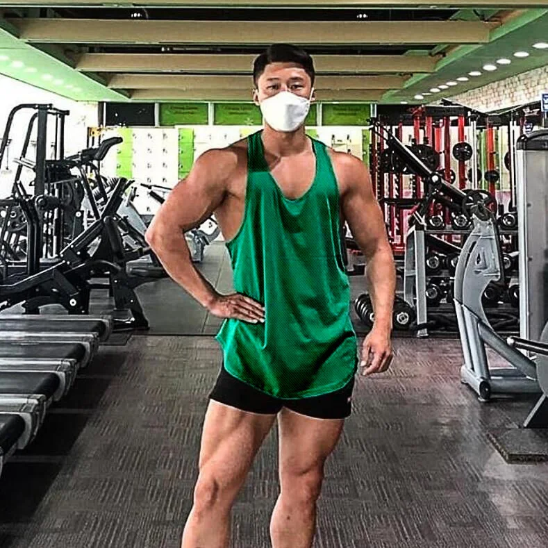 New Brand Muscle Vest Bodybuilding Tank Top Men Summer Fitness Mens Singlets Cut Off Gym Clothing Solid Mesh Sleeveless Shirt image 4