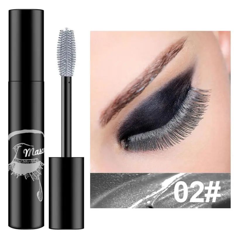 Professional Makeup Color Mascara Waterproof Fast Dry Eyelashes Curling Lengthening Makeup Eye Lashes Blue Purple Mascara TSLM1