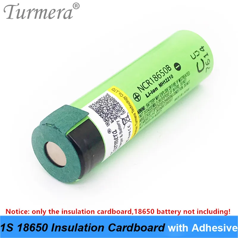 Cardboard 1S 18650 Battery Insulation cardboard with Adhesive for 18650 Battery Pack Cell Insulating Glue Patch Positive 70Piece