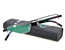 Modern Design Slim Men Women with Case Black Reading Glasses +0.75 +1 +1.25 +1.5 +1.75 +2 +2.25 +2.5 +2.75 +3 +3.25 +3.5 +3.75+4