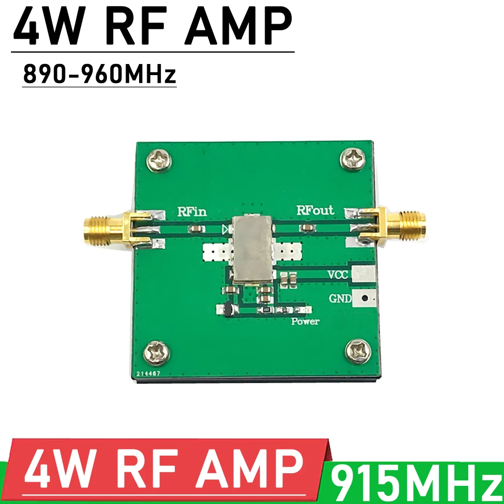 915MHz 4W RF AMP 890MHz-960MHz RF power amplifier FOR for FM HF VHF / UHF RFID Ham Radio