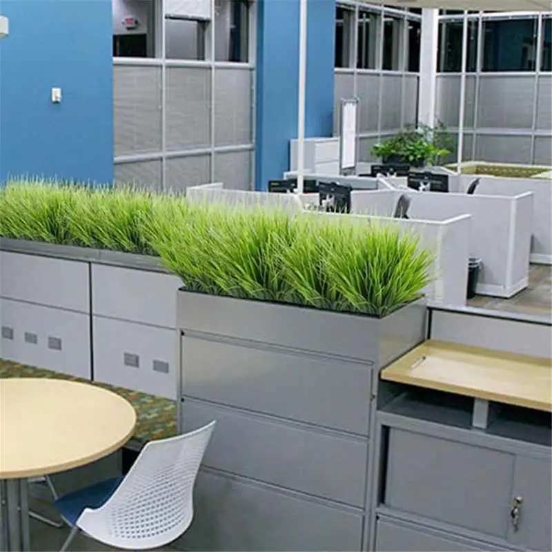 Decoração De Planta De Grama Artificial, Flor Falsa, Arranjo De Flores De Jardinagem, Home Office, Mesa De Jantar, 3Pcs