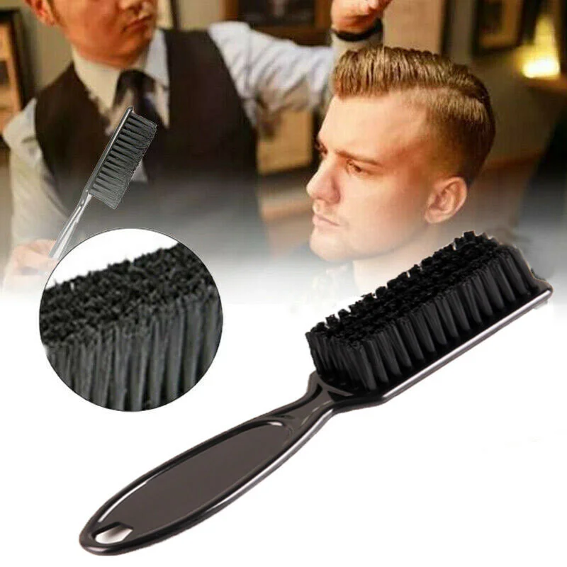 Fade Brush Hair Comb Scissors Cleaning Brush Barber Shop Skin Plastic Handle Hairdressing Soft Cleaning Brush Hair Styling Tools