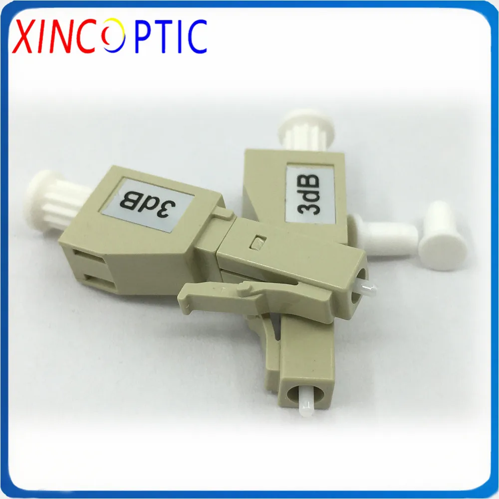 LC UPC MM 3dB OM3 Fiber Attenuator,Plug-in Attenuator LC Male to Female OM3 Aqua LC/UPC Fixed Fiber Optic Attenuator