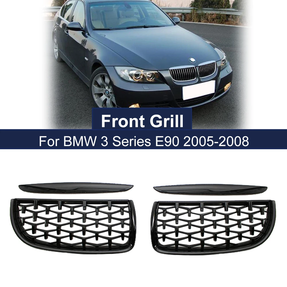 

Car Front Kidney Replacement Grilles For BMW 3 Series E90 E91 320i 323i 328i 335i 2005 2006 2007 2008 Racing Grill Hood Eyelids