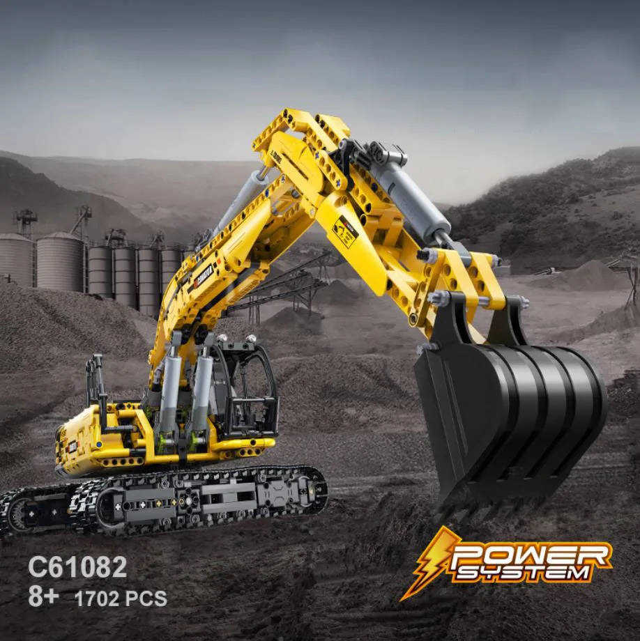 Technical Radio 2.4ghz Remote Control Building Block 1:12 Scale Engineering Vehicle Mobile Excavator Brick Rc Toy Steam For Gift