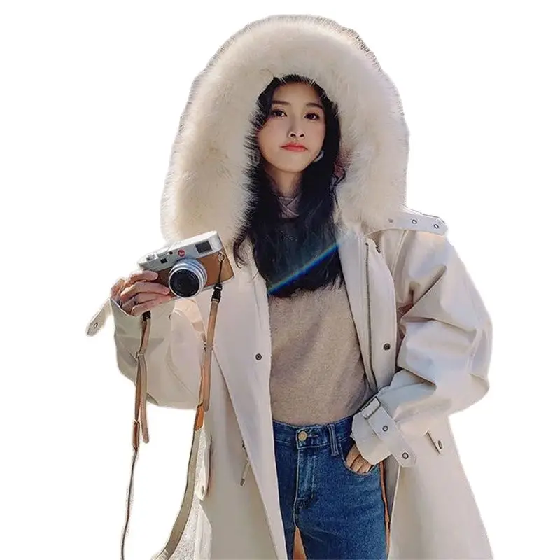 

Pai Overcome The Thick Mid-length Section2021New Style Cotton Jacket Explosive Style Parker Cotton Women Winter Tide Padded Coat