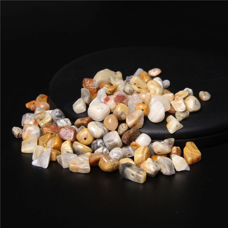 Freeform Chip Natural Stone Beads 5-8mm Irregular Shape Yellow Crazy Agates Citrine Quartzs Beads for Jewelry Making DIY 15.5\