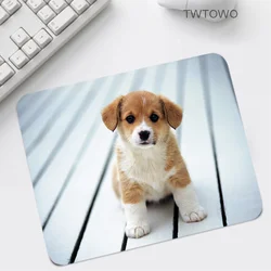 Cute Puppy Printed Mats Mice Pads Natural Rubber Mouse Pad No Locking Edge Big Sale Small Size 22x18cm for Desk Pad Mice Mats