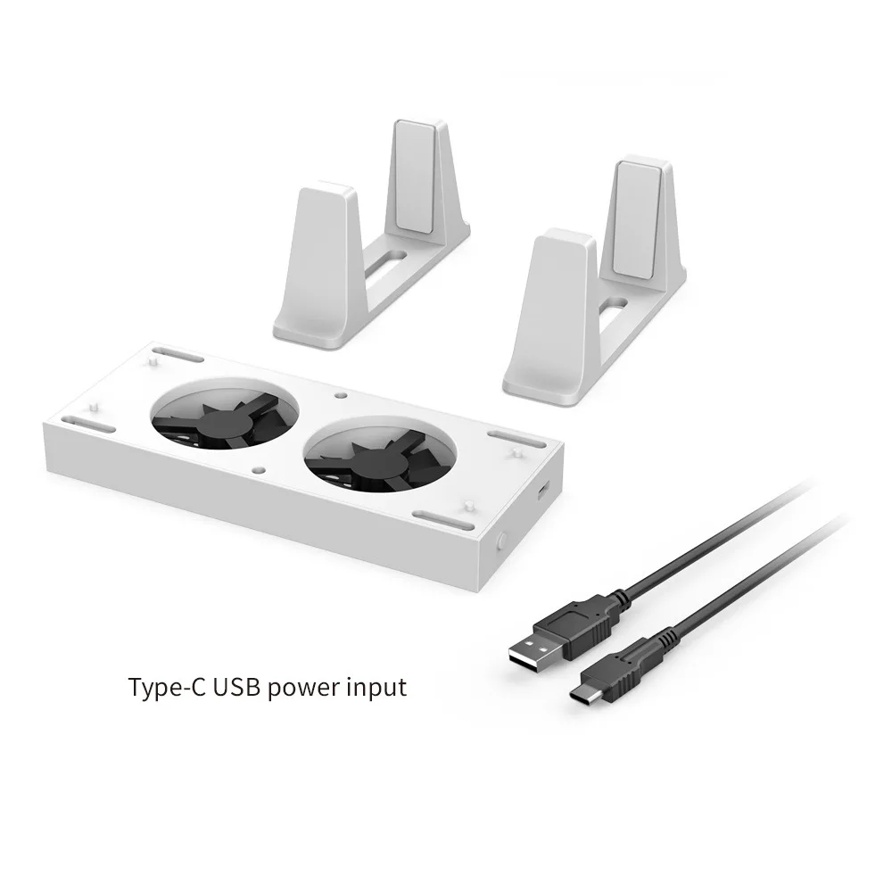 Xbox 시리즈 S 게임 콘솔 홀더용 수직 스탠드, 냉각 팬 2 개, 3 단 쿨러, USB 포트 2 개, 신제품