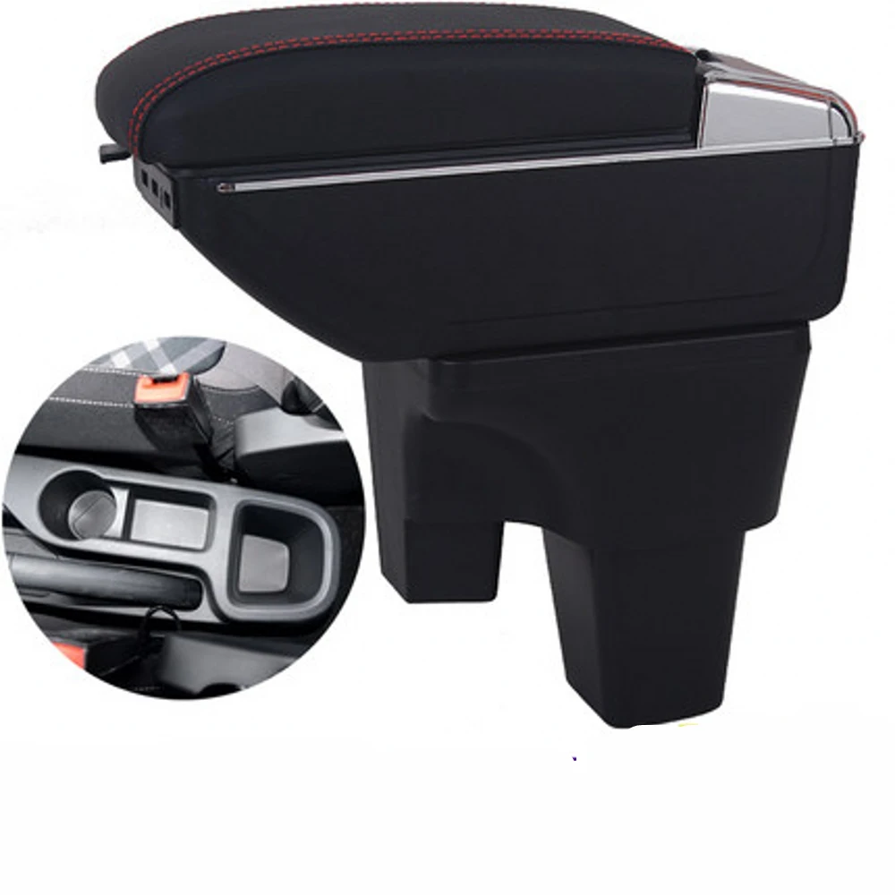 

For MG MG3 armrest box central Store content box with cup holder ashtray USB MG3 armrests box