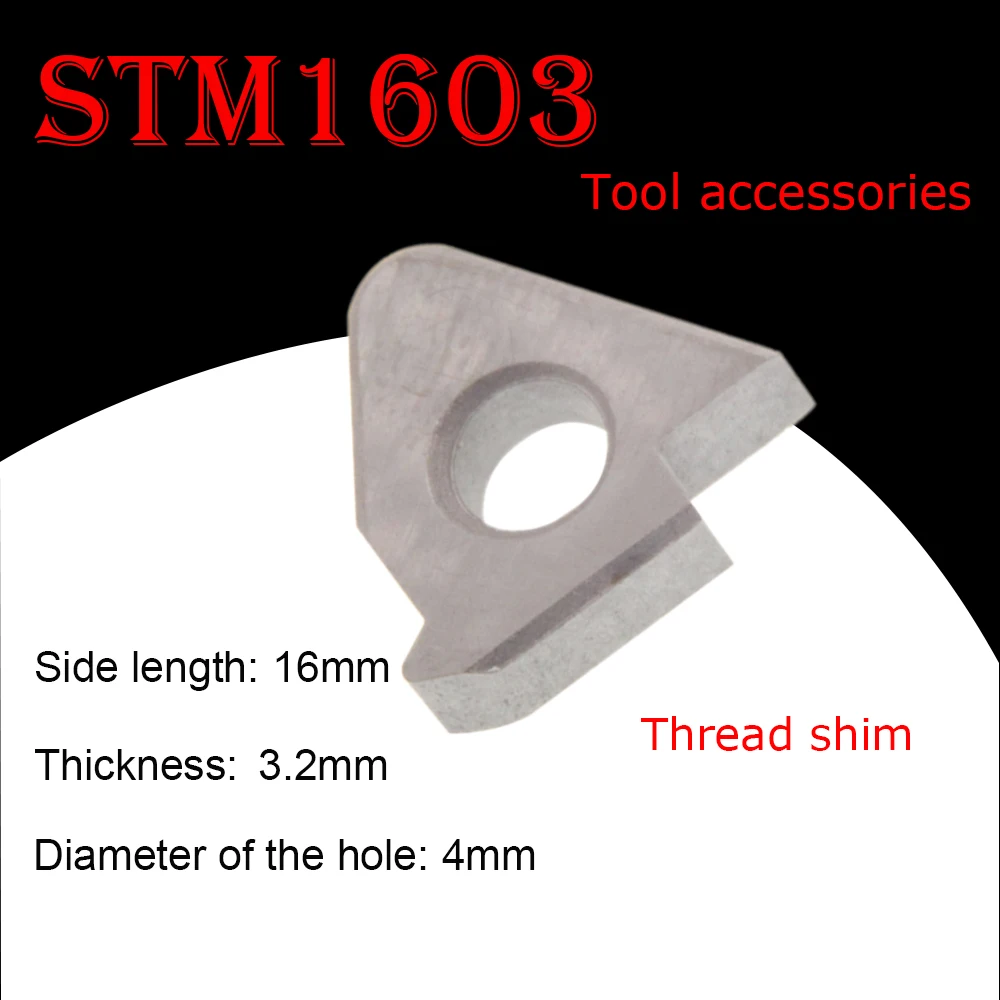 10PCS STM1603 CNC Tungsten Steel Threaded Knife Pad For Thread Turning Tool Lathe Accessories Carbide Inserts Knife Pad