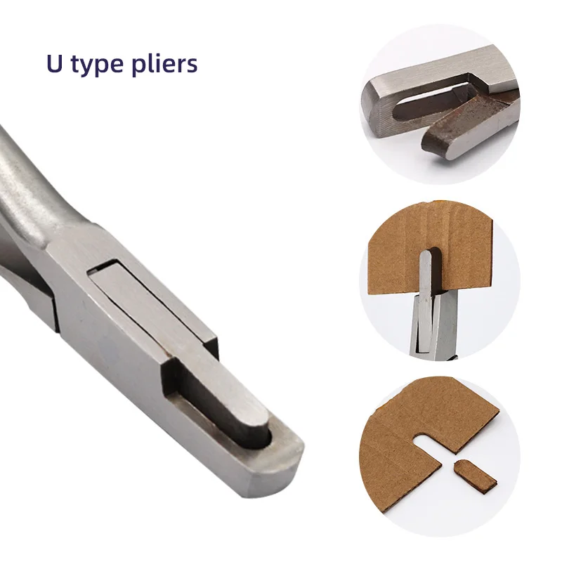 Ear Notcher Plier U Shape /v Shape Ear Notcher Plier for Pig Piglet Sheep Livestock Farm Animal Products Stainless Steel Clamp