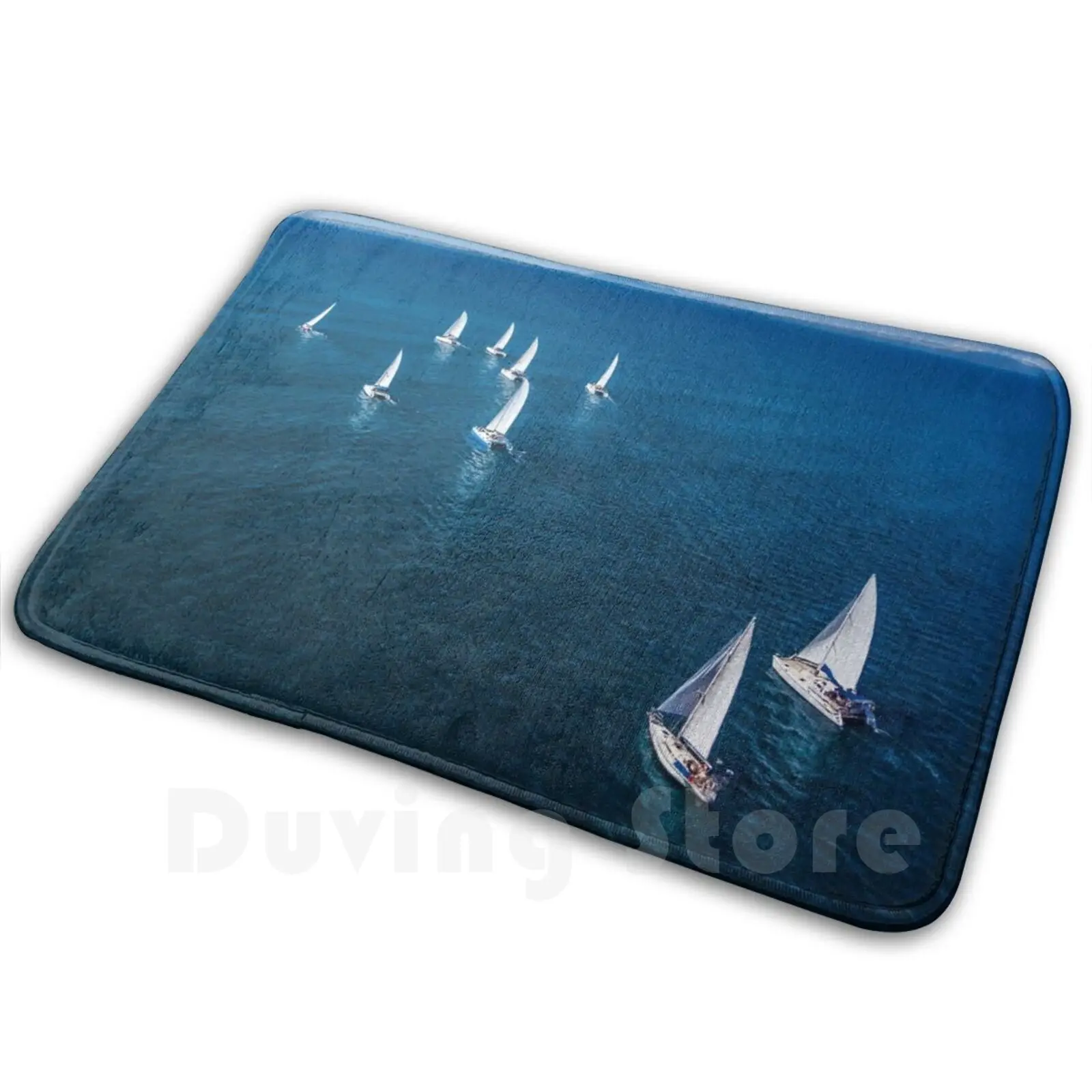 Regatta Carpet Mat Rug Cushion Adventure Aerial Blue Boat Boating Catamaran Cloud Competition Crew Cruise Extreme Fast