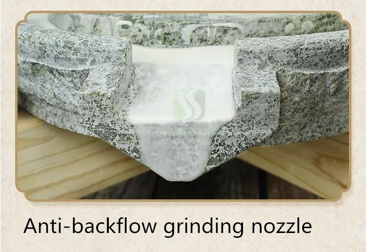 مطحنة حجر زبدة الطاهييني المنزلية ماكينة طحن الصويا الرطبة ماكينة طحن الذرة مطحنة الأرز الرطبة مطحنة الحجر مع إطار خشبي