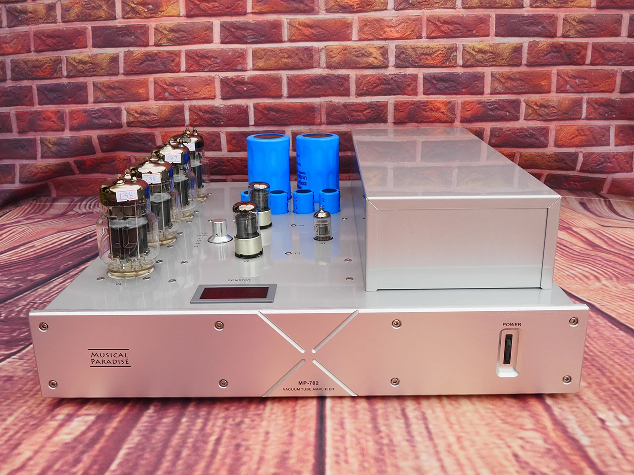 2PCS Musical Paradise MP-702 6C33C OTL Mono Blocks Power Amplifier Electronic Tube Amplifier ​4 x 6C33C 2 x 6J8P 1x 12AX7 Tubes