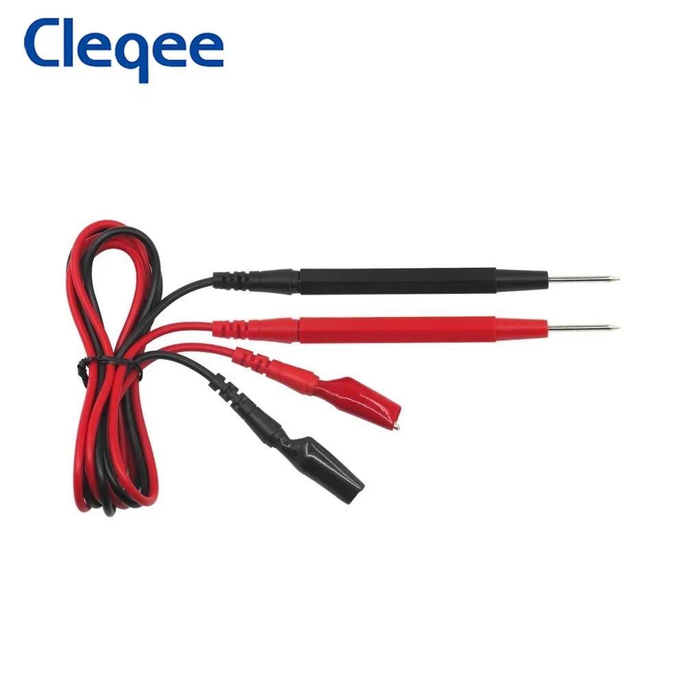 Cleqee P1500 Test Lead Kit Replaceable Test Wire Probe for Digital Multimeter Feeler Crocodile Alligator Clip Test Pins Needles