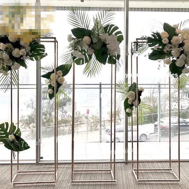 3pcs 1200cmcm tall)Metal Wedding Backdrop Stand Metal Wedding Arch sliver metal Arch