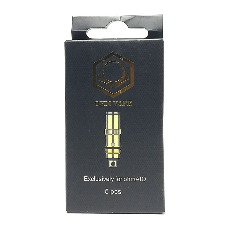Bobine originali 1.5ohm 0.3ohm di OHM Vape di 5 pz/lotto per la bobina elettronica della sostituzione della sigaretta del corredo del vaporizzatore di Ohm AIO/dotAIO