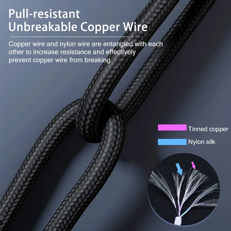 3 In 1 USB Cable Type C To USB C Micro USB Phone Charger Cable PD Charge Cable For Iphone 12 Nylon Cable Cellphone Accessories