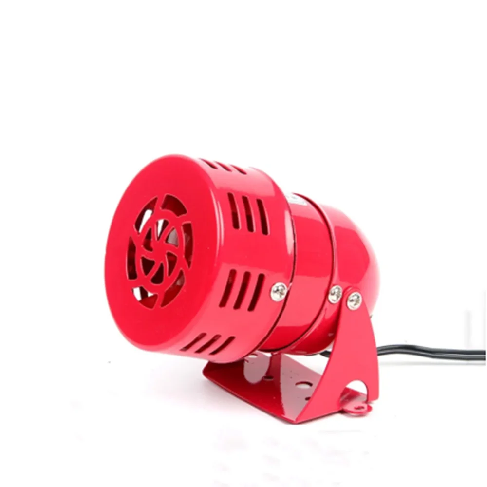 MS-190 Automotive Air Raid Siren Horn Car Truck Motor Driven Alarm Red Universal Car Horn for Pickup Truck