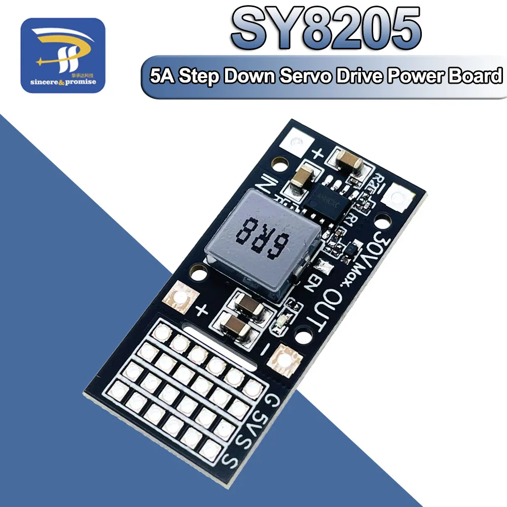 DC-DC MP2482 SY8205 5A DC Step-Down Module 7V-24V to 5V Steering Gear Drive Power Panel For Arduino Raspberry Pi