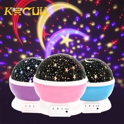 LED Night Light Projector Star Sky Luminous Toys Changeable Lamp Baby Kids Bedroom Sleep Romantic Led Birthday Toys For Children